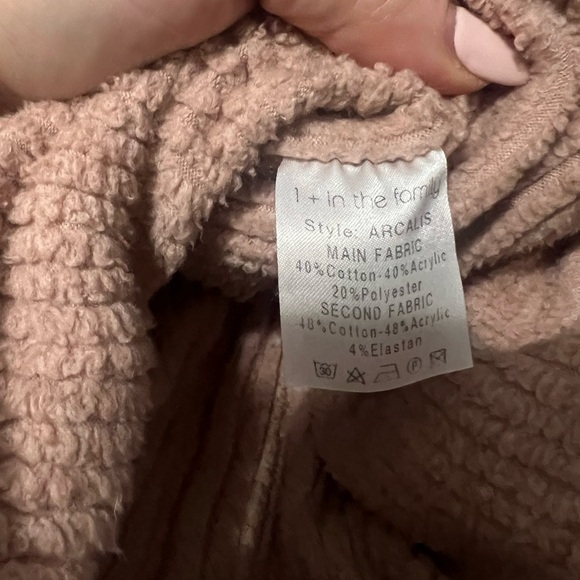 1 + IN THE FAMILY Rose Arcalis Jacket Pink Girls Size 12 Months Back Zipper - Picture 6 of 6